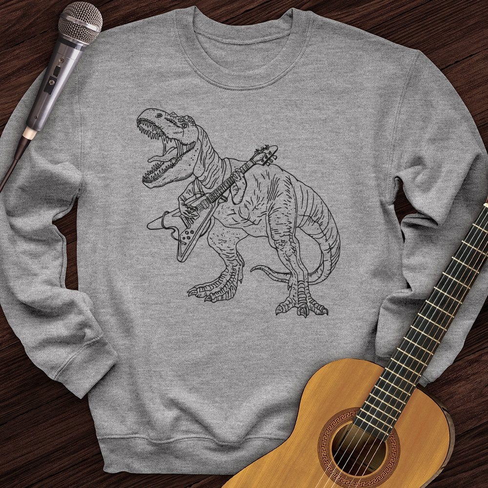 T-Rex Playing Guitar Crewneck