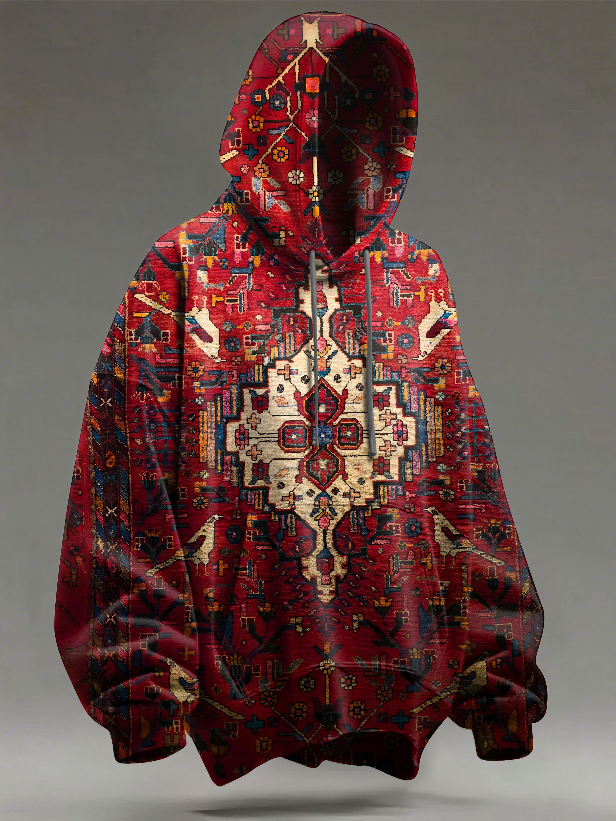 Retro Traditional Pattern Art Print Casual Hoodie Sweatshirt