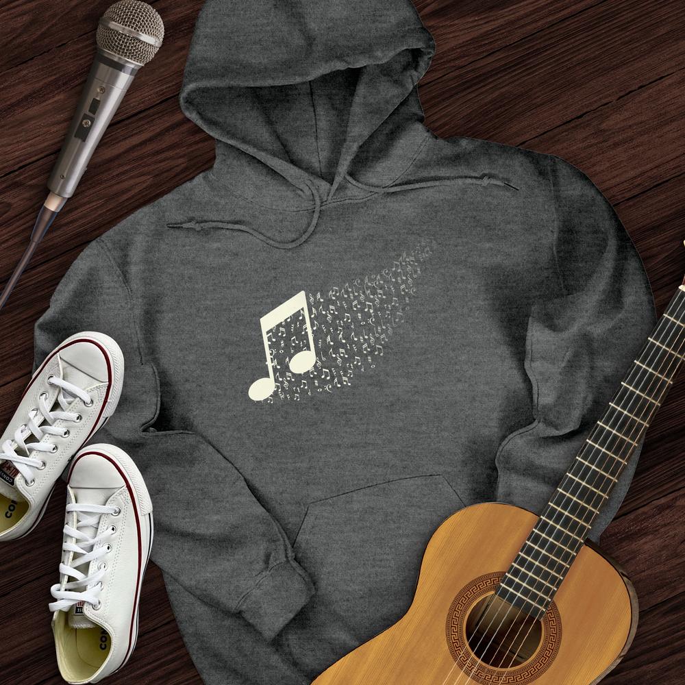 Music Note Floating Away Hoodie