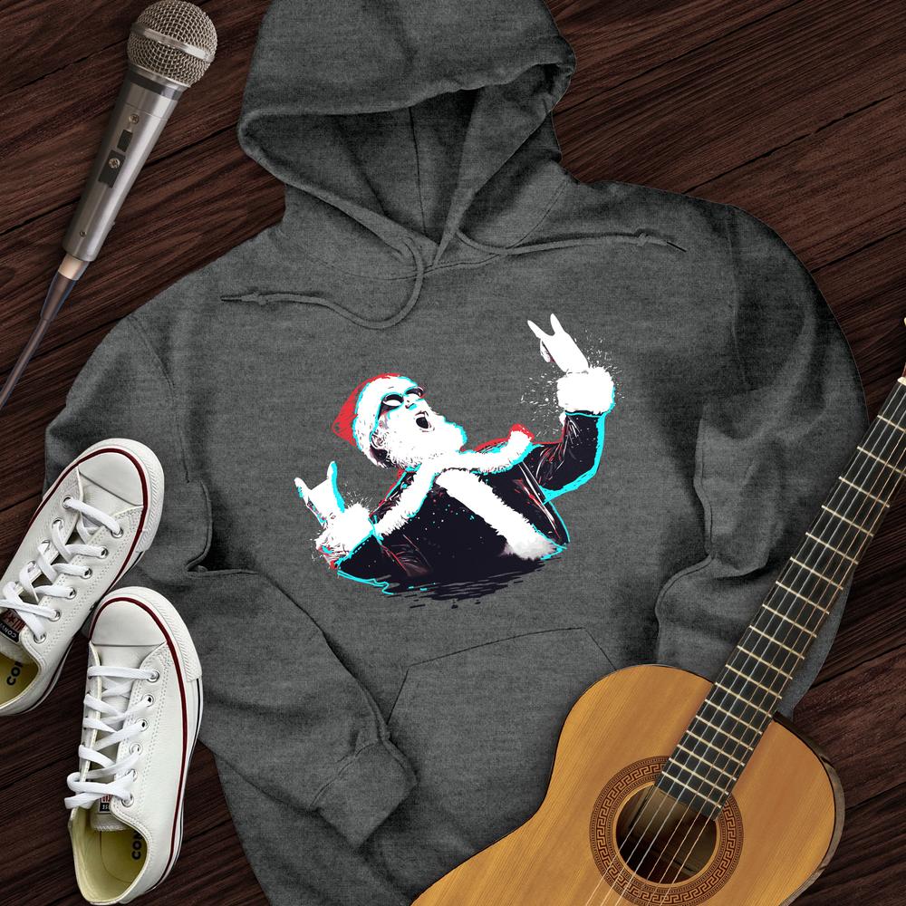 Rock and Roll Santa Hoodie