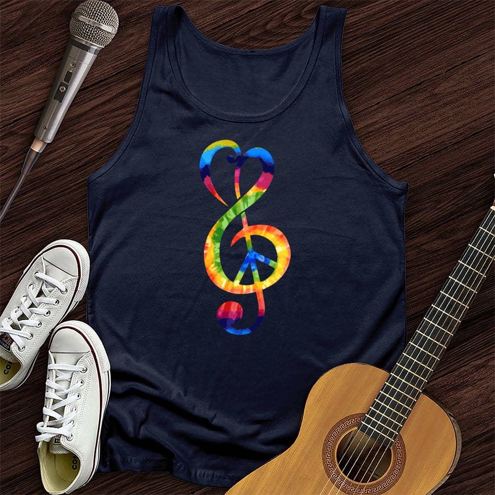 Peace Music Note Tank Top