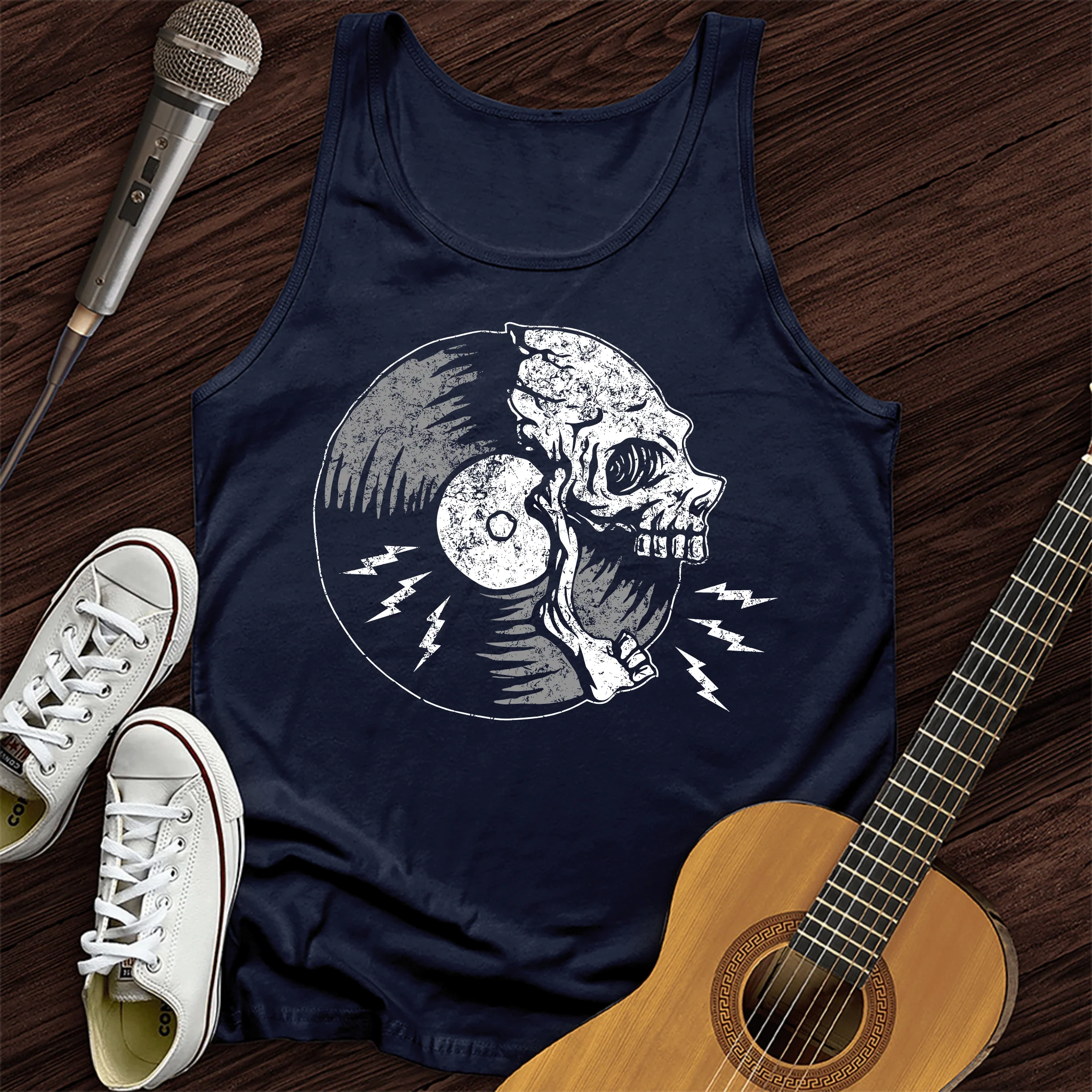 Skull Record Tank Top