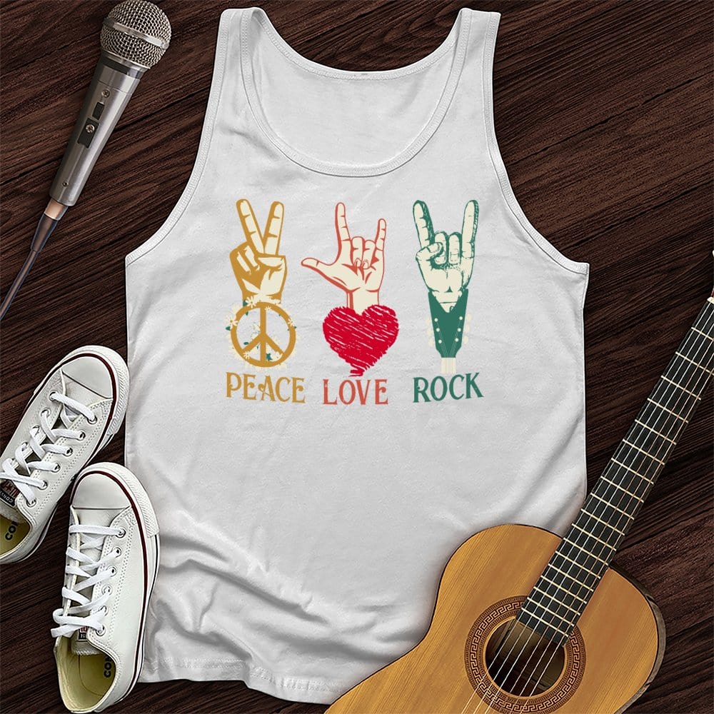 Peace, Love, Rock Tank Top
