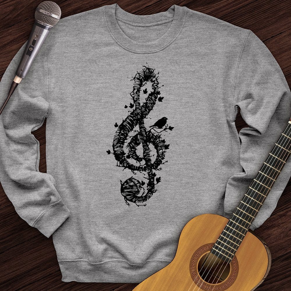 Treble Clef Bird Crewneck