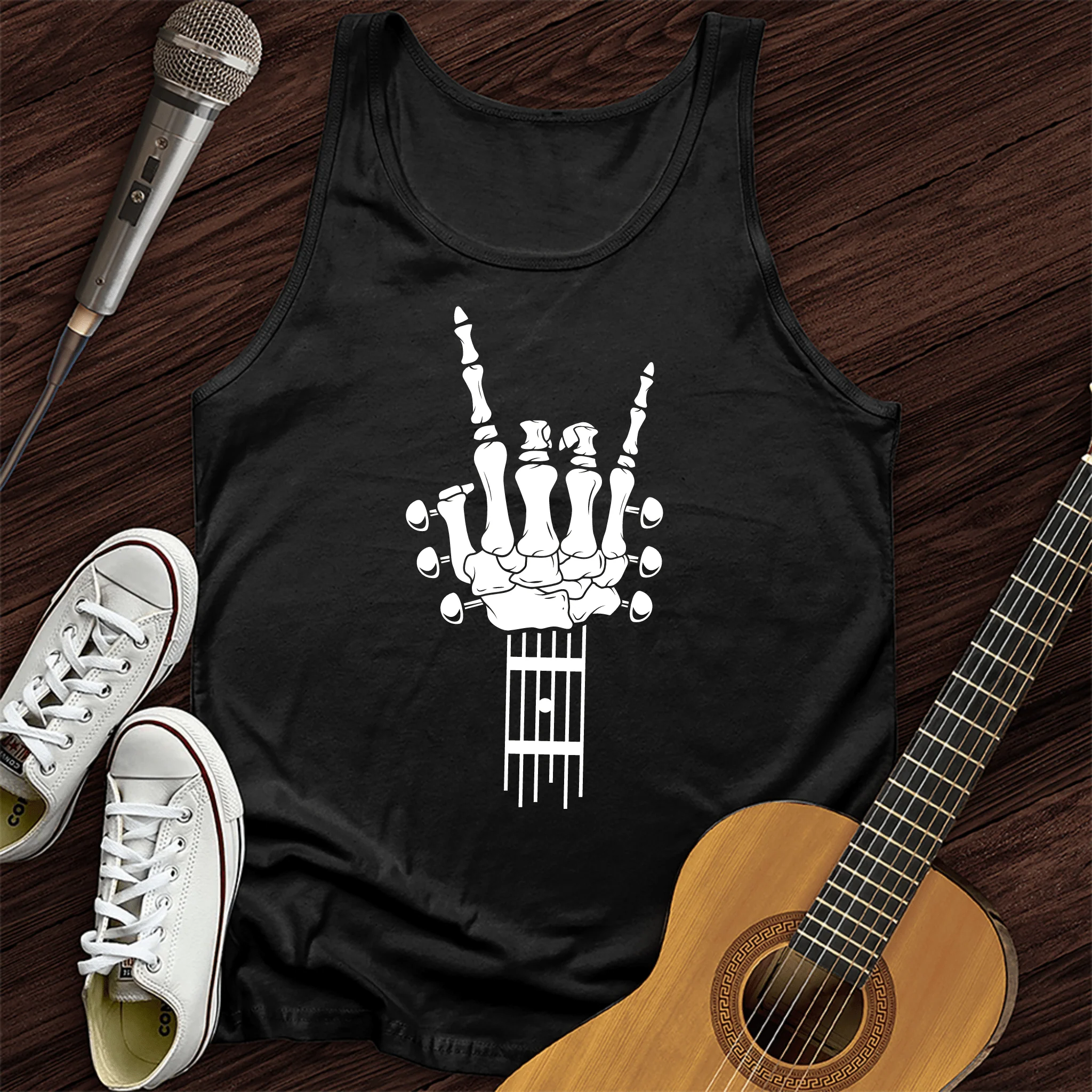 Skeleton Guitar Tank Top