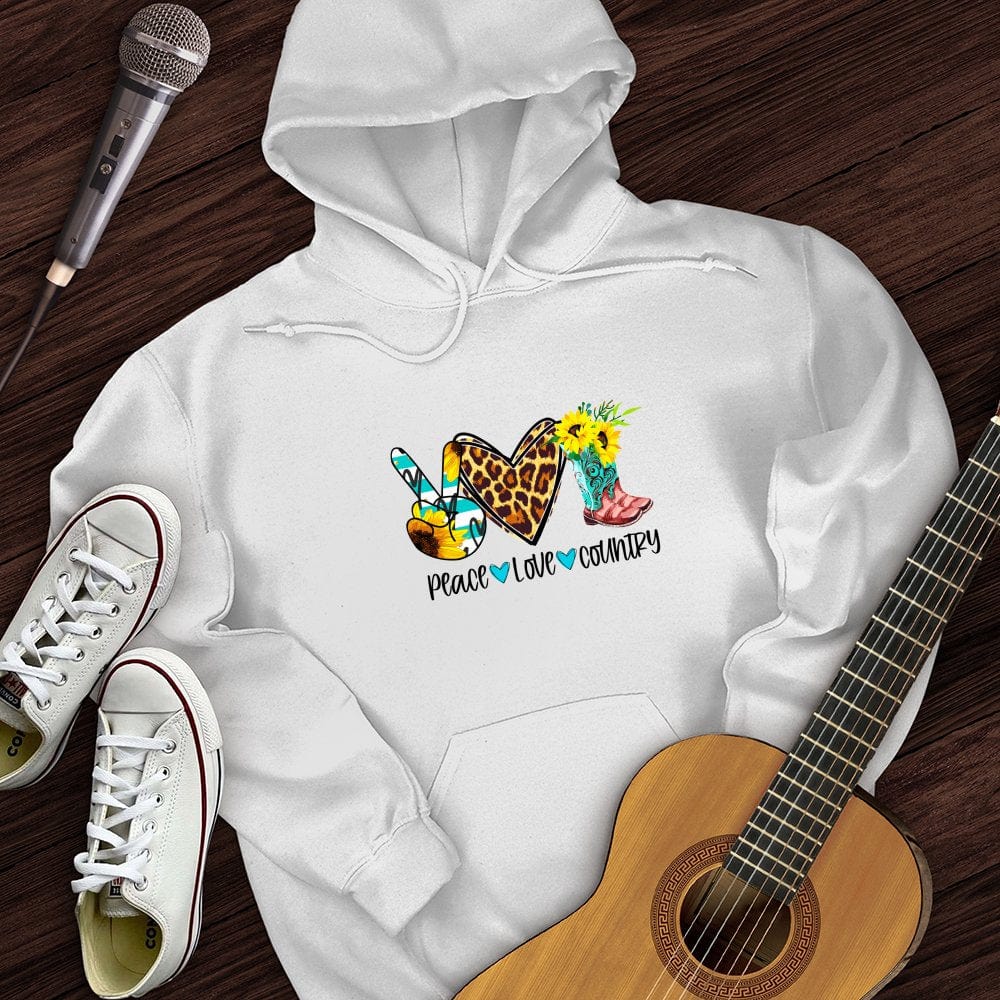 Peace, Love, Country Hoodie