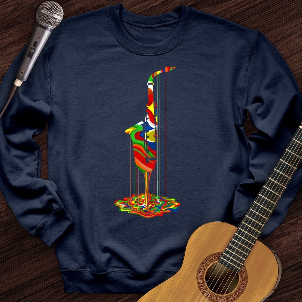 Melting Saxophone Crewneck