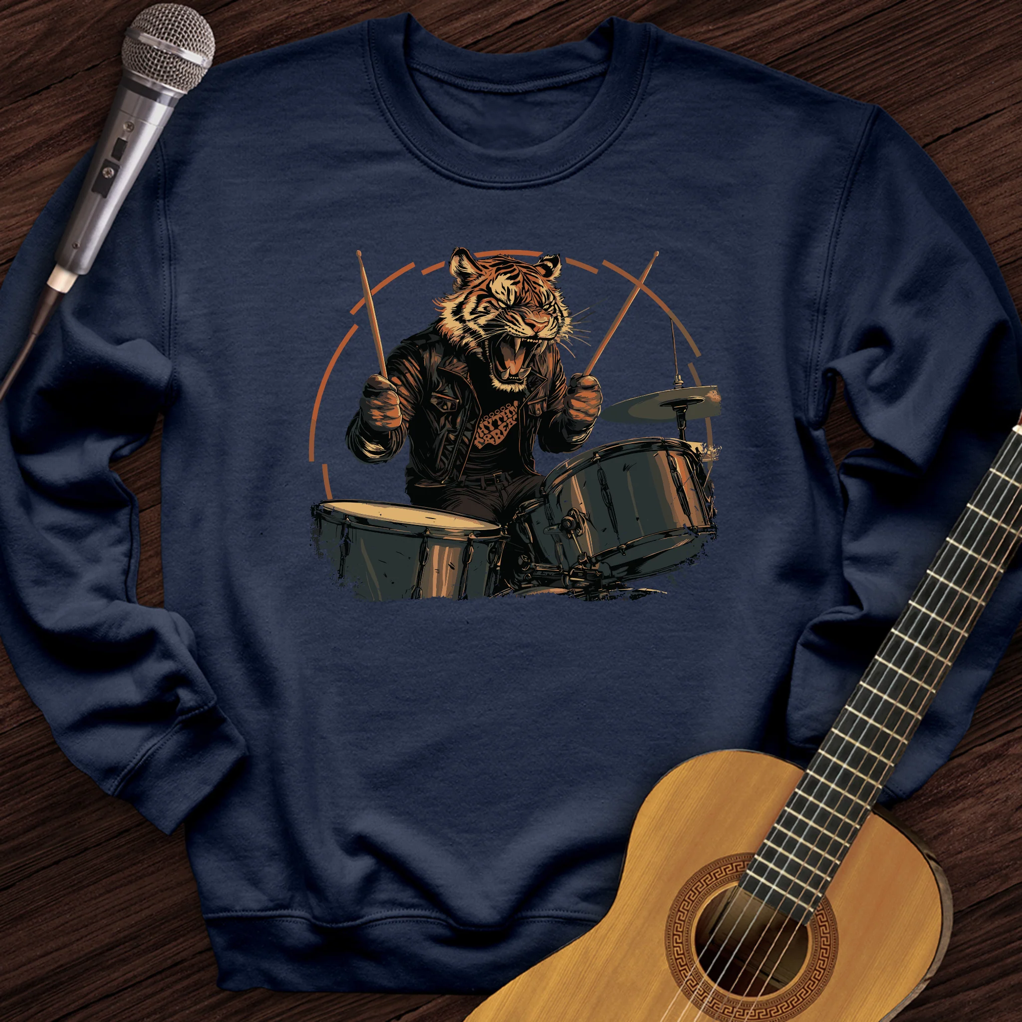 Tiger Drummer Crewneck