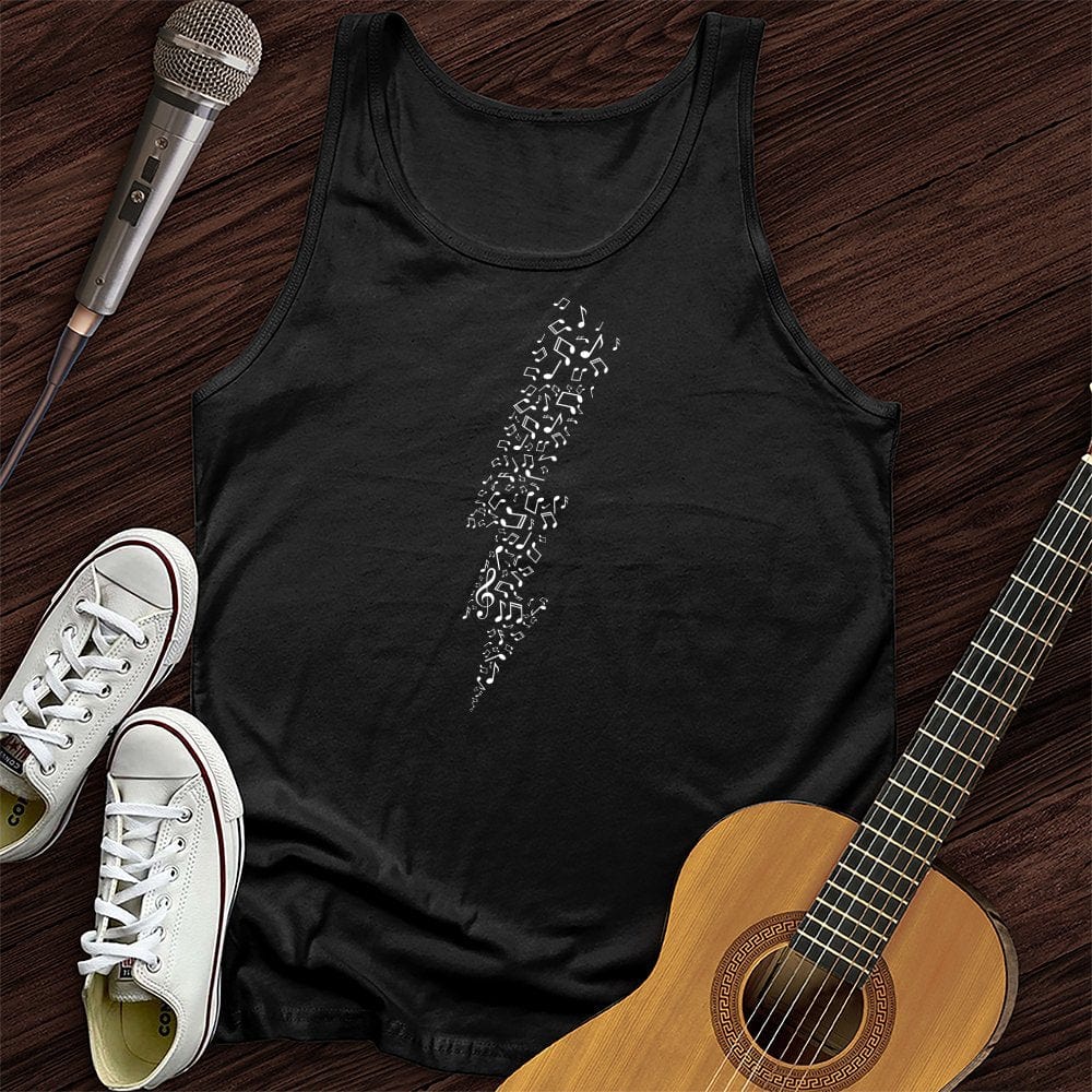 Lightening Bolt Music Note Tank Top