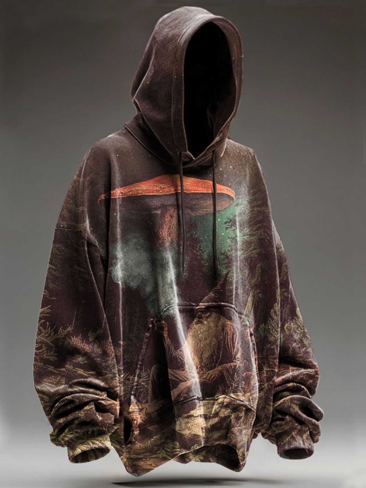 Vintage Dark Fantacy Art Print Casual Sweatshirt