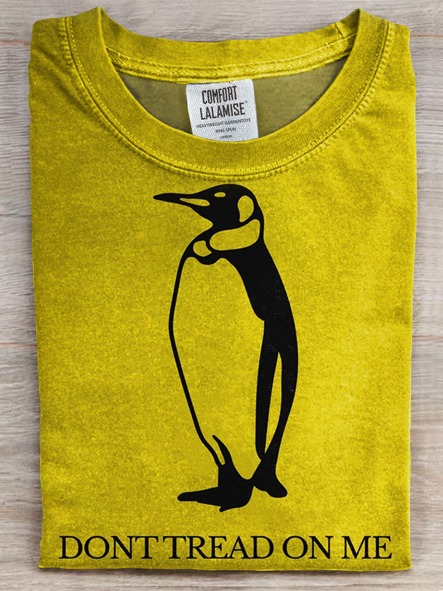 Dont Tread On Me Vintage Print Casual T-shirt