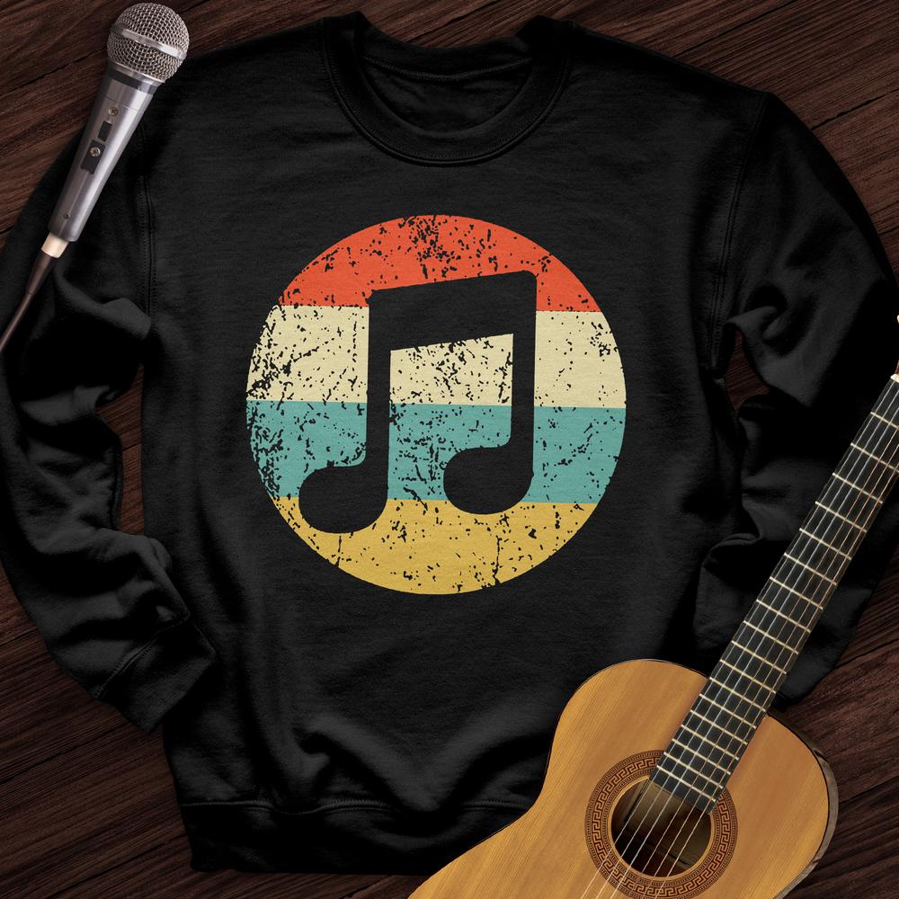 Retro Music Note Crewneck