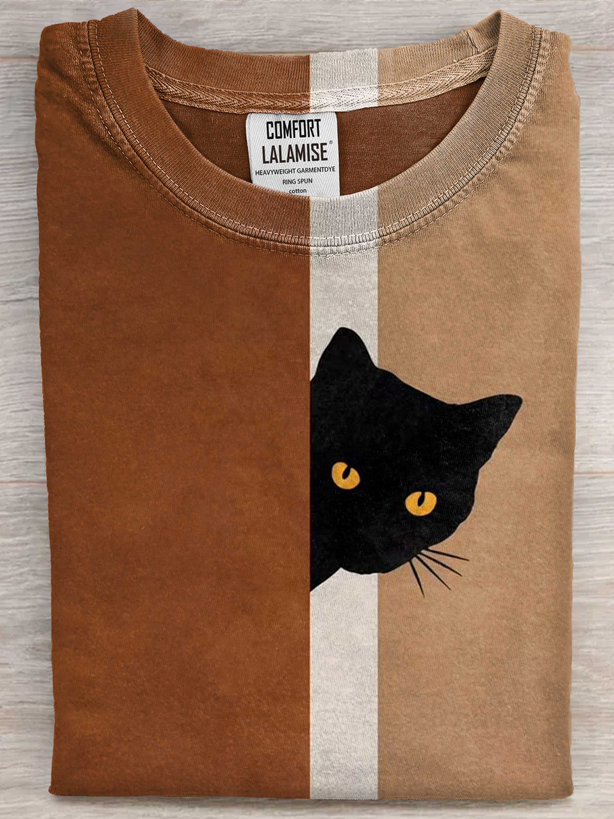 Funny Cat Art Print Casaul Short Sleeve T-shirt