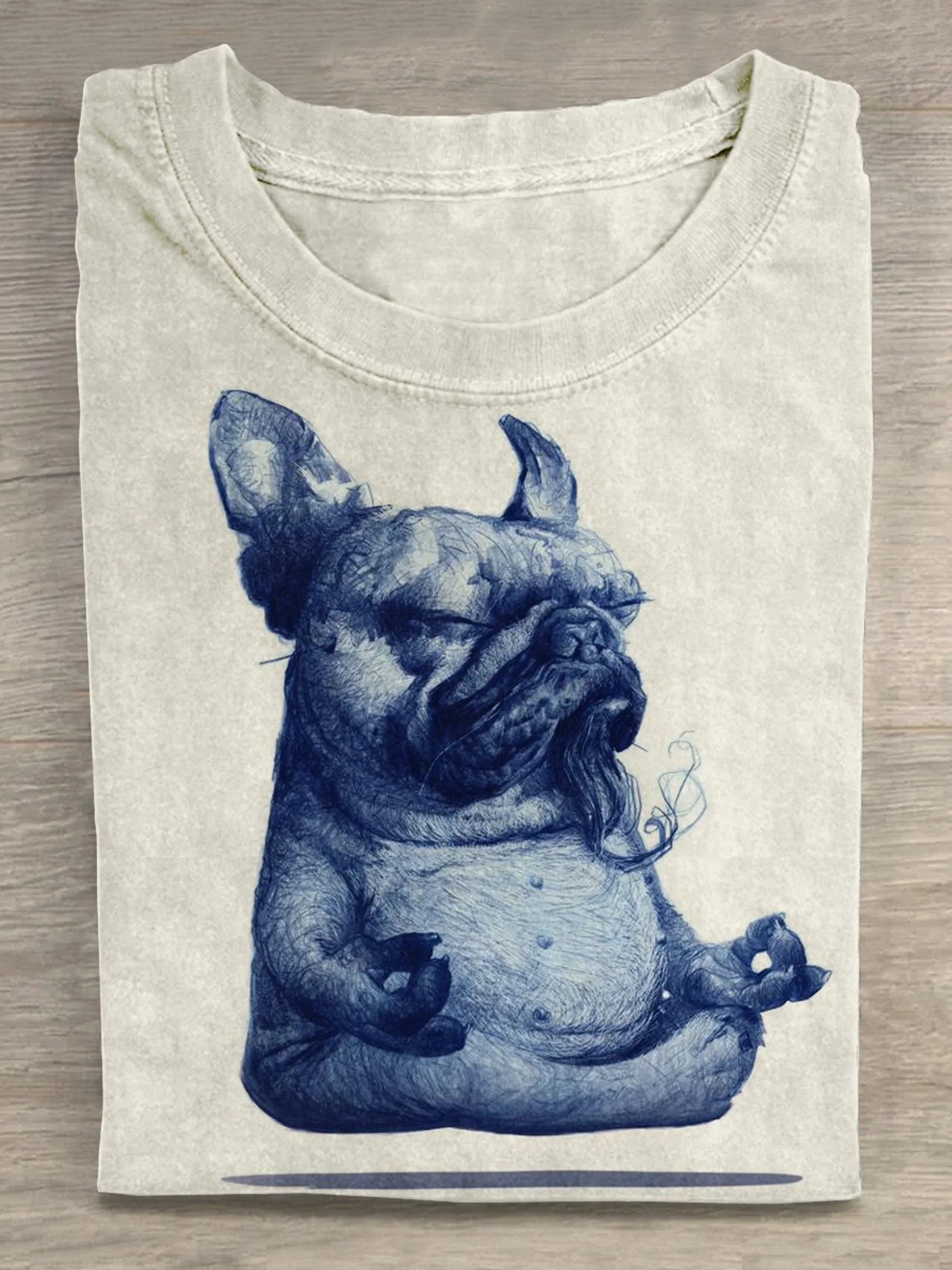 Funny Dog Let Sht Go Art Print Casaul T-shirt