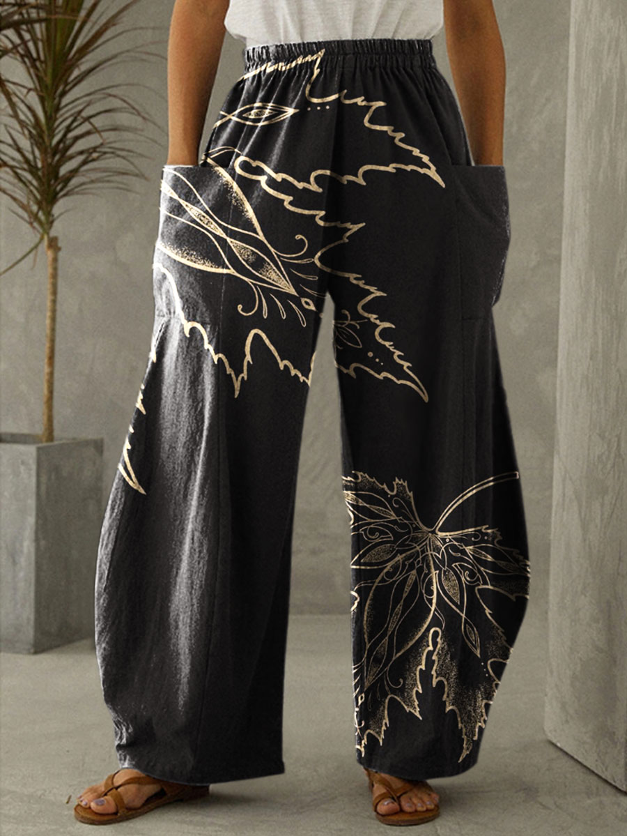 Floral Printed Casual Pants