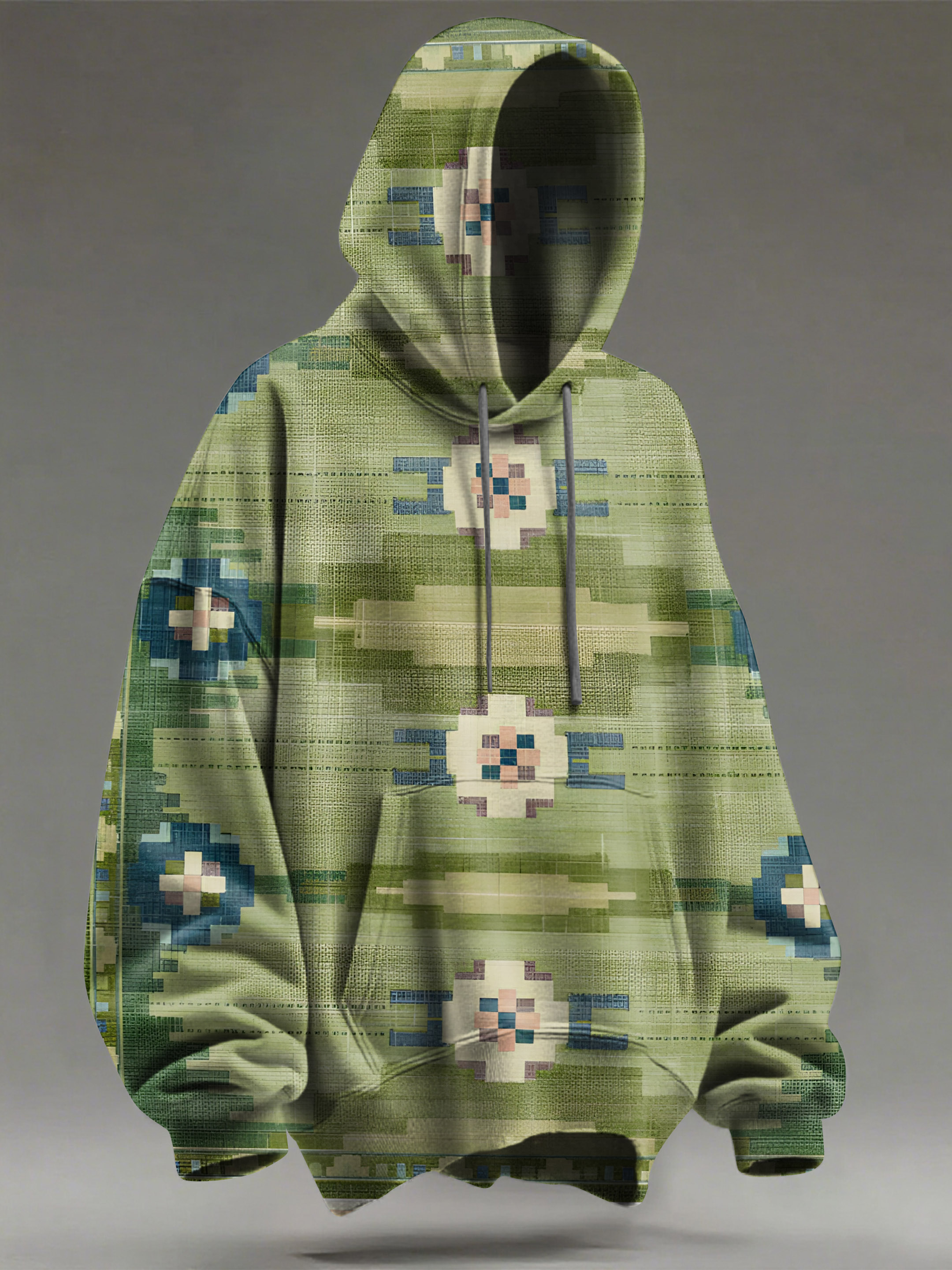 Retro Ethnic Pattern Art Print Casual Hoodie Sweatshirt