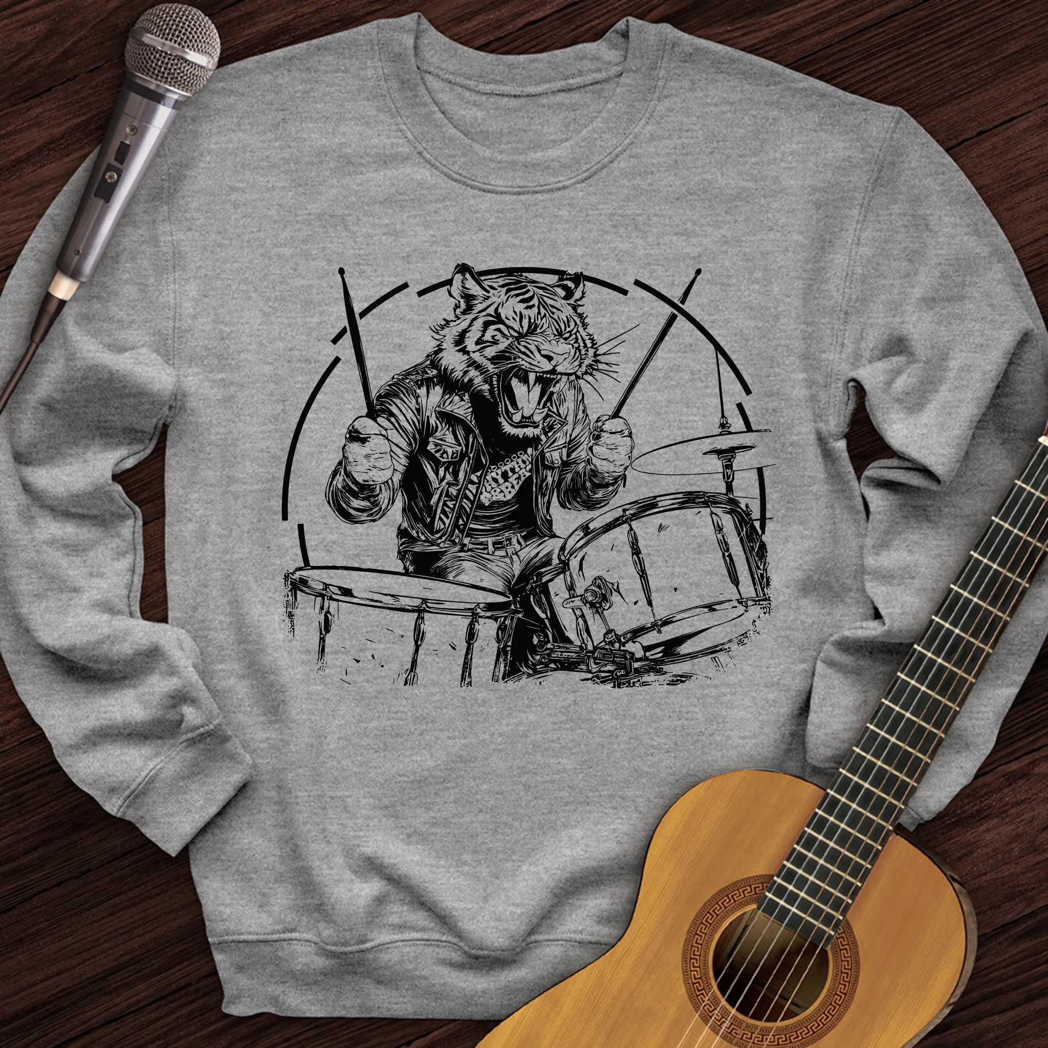 Tiger Drummer Crewneck