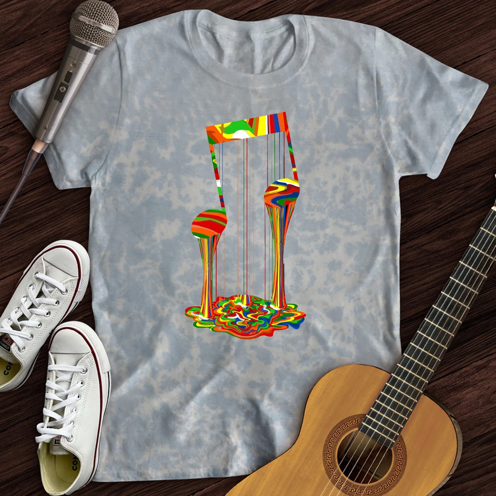 Melting Note Tie Dye T-Shirt