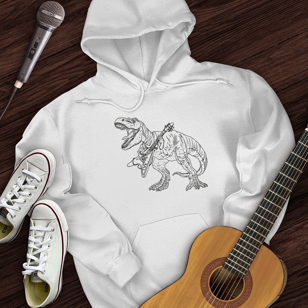 T-Rex Playing Guitar Hoodie