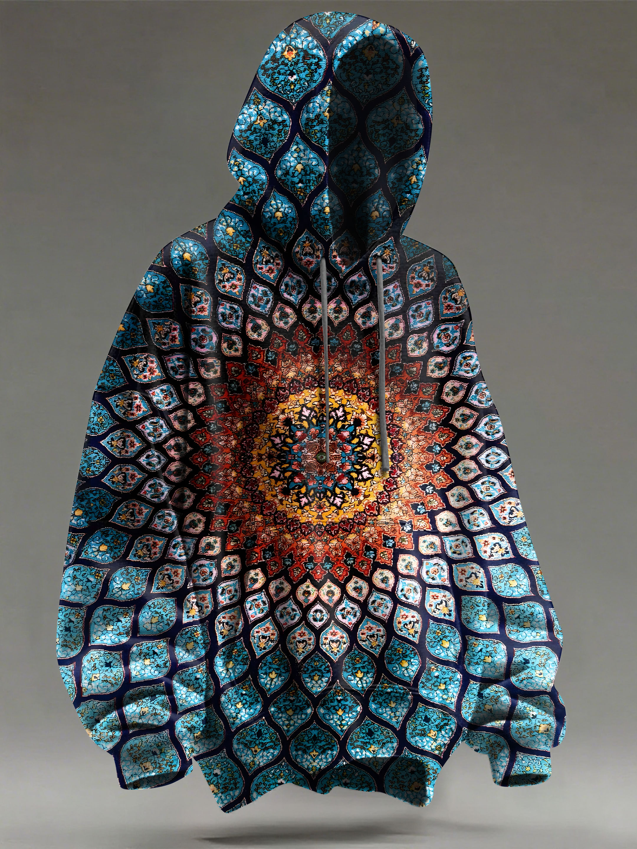 Retro Mandala Pattern Art Print Casual Hoodie Sweatshirt