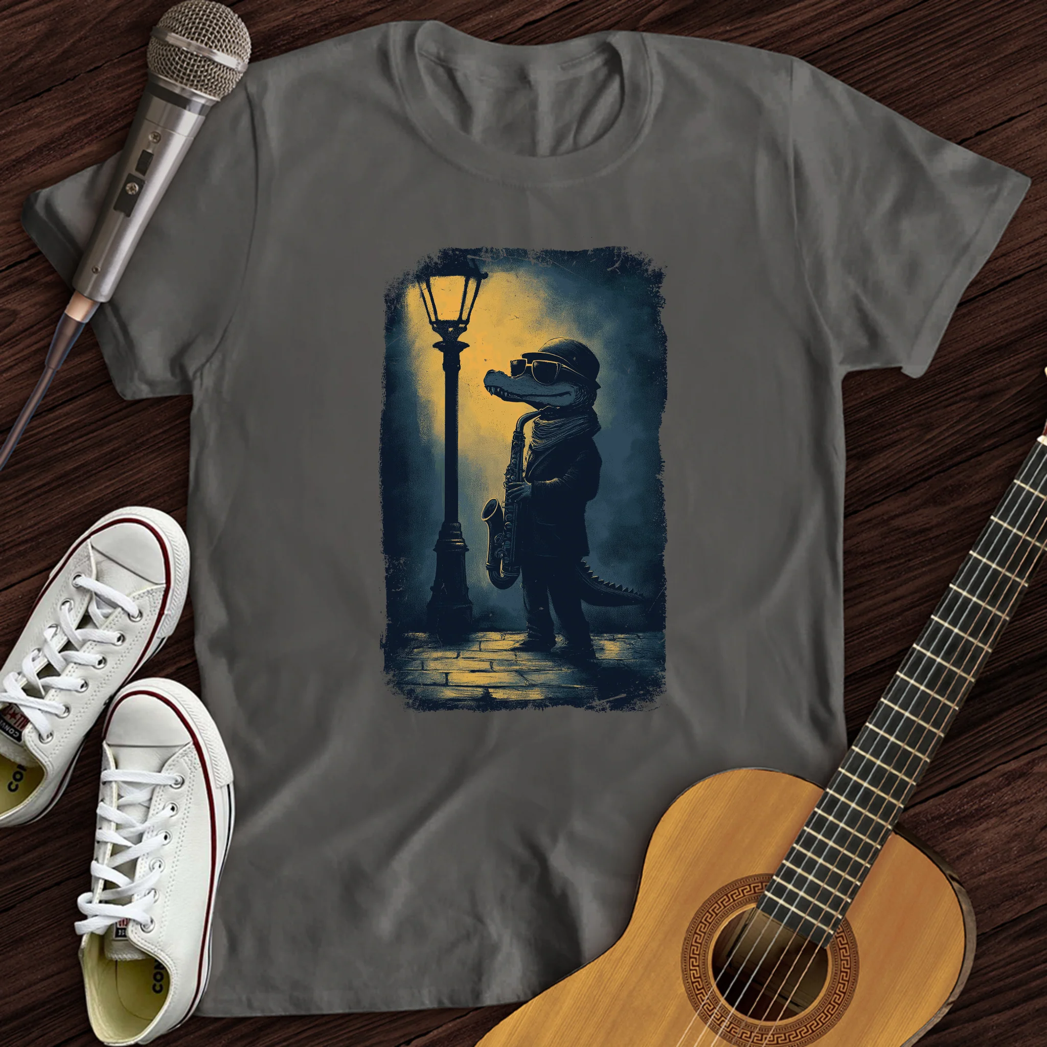 Crocodile Saxophone T-Shirt