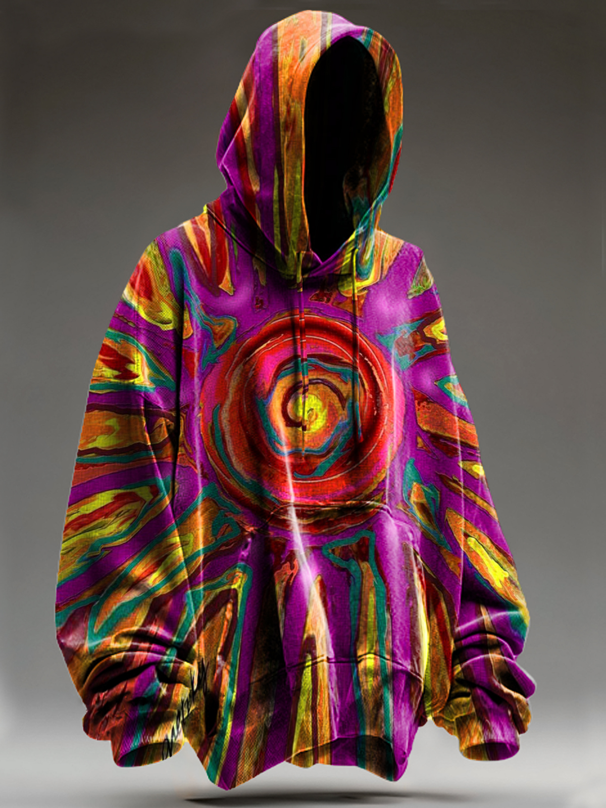 Unisex Vintage Sun Totem  Art Print Casual Sweatshirt