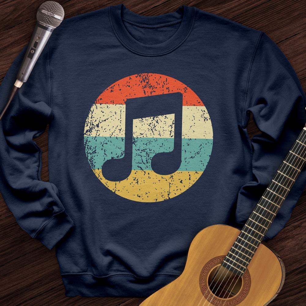 Retro Music Note Crewneck