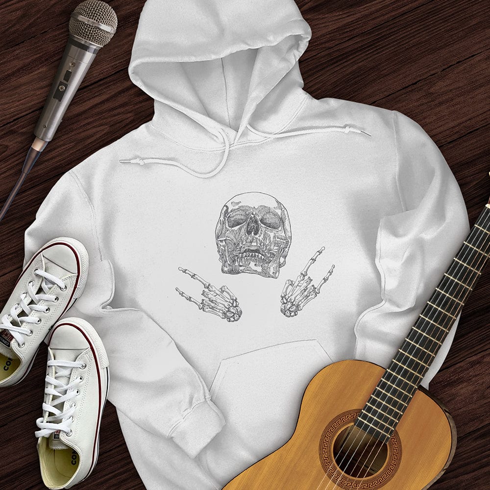 Skeleton Rock On Hoodie