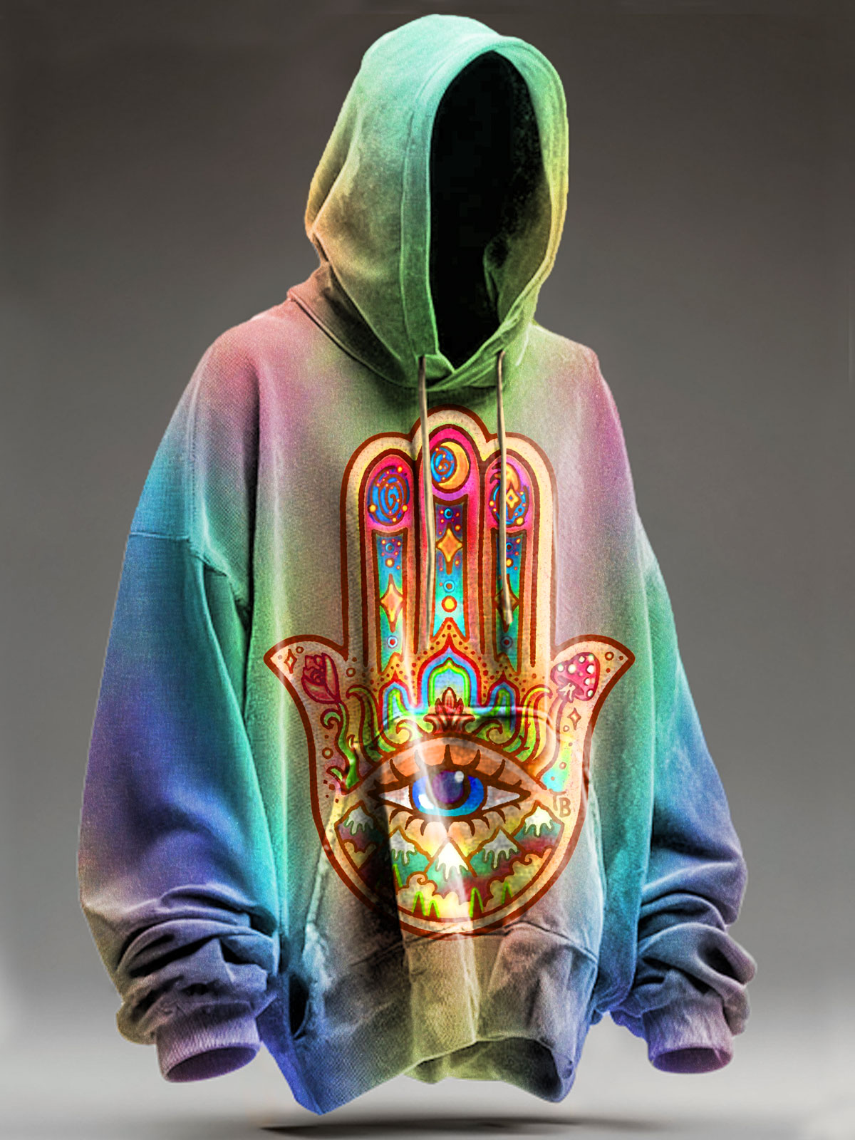 Fancy Art Print Casual Hoodie Sweatshirt