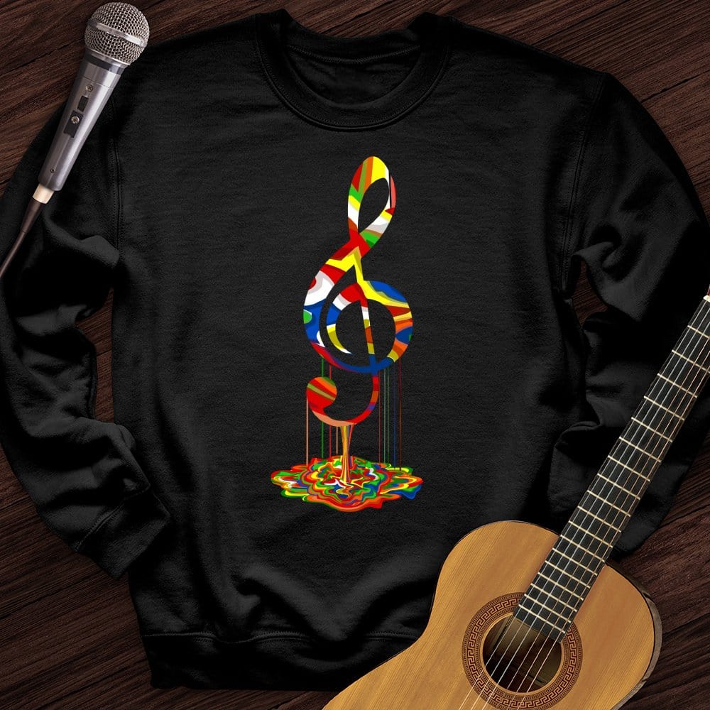 Melting Treble Clef Crewneck