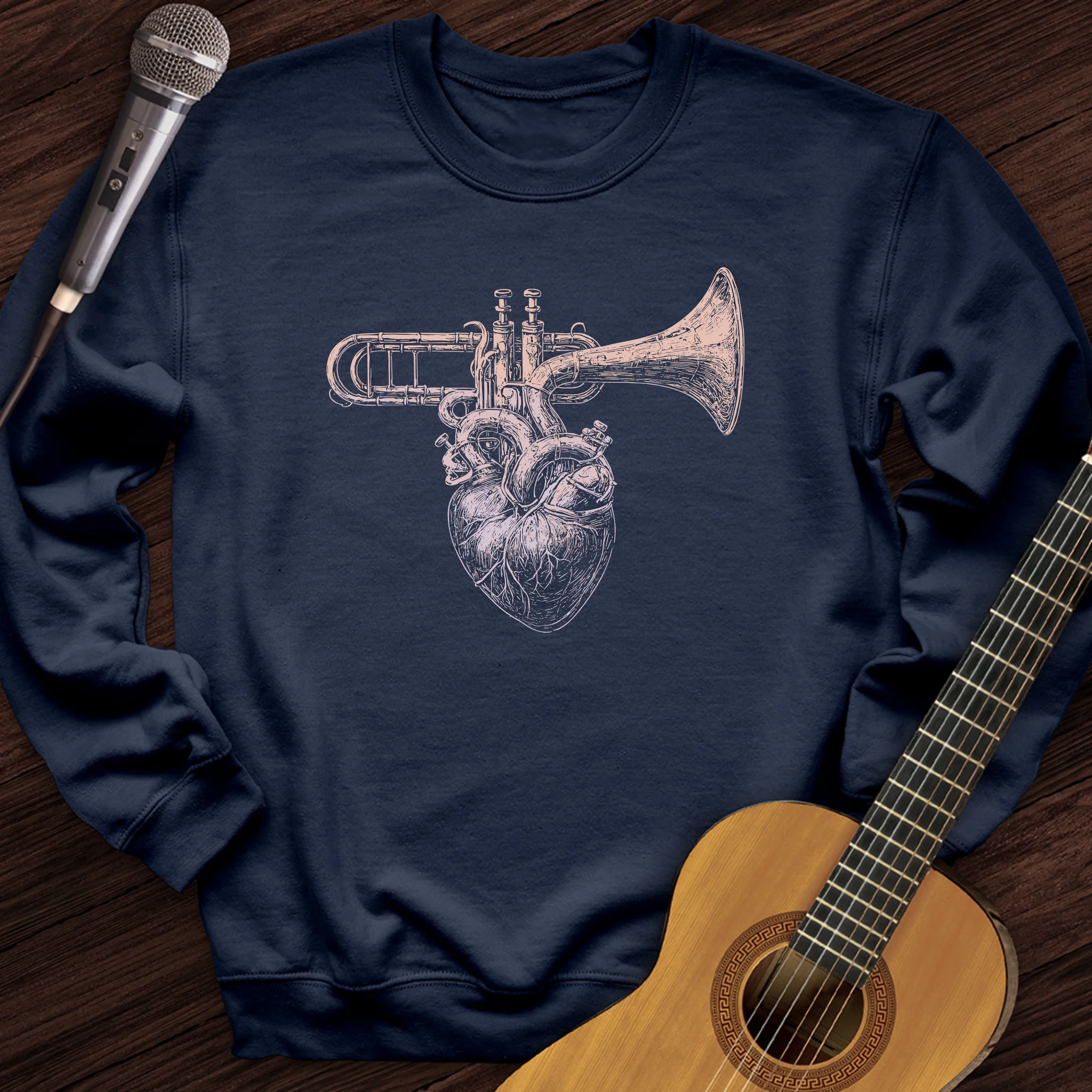 Trumpet Heart Crewneck