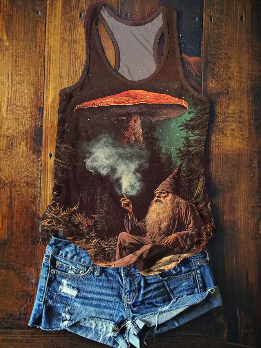 Dark Fantacy Art Print Casaul Tank Top