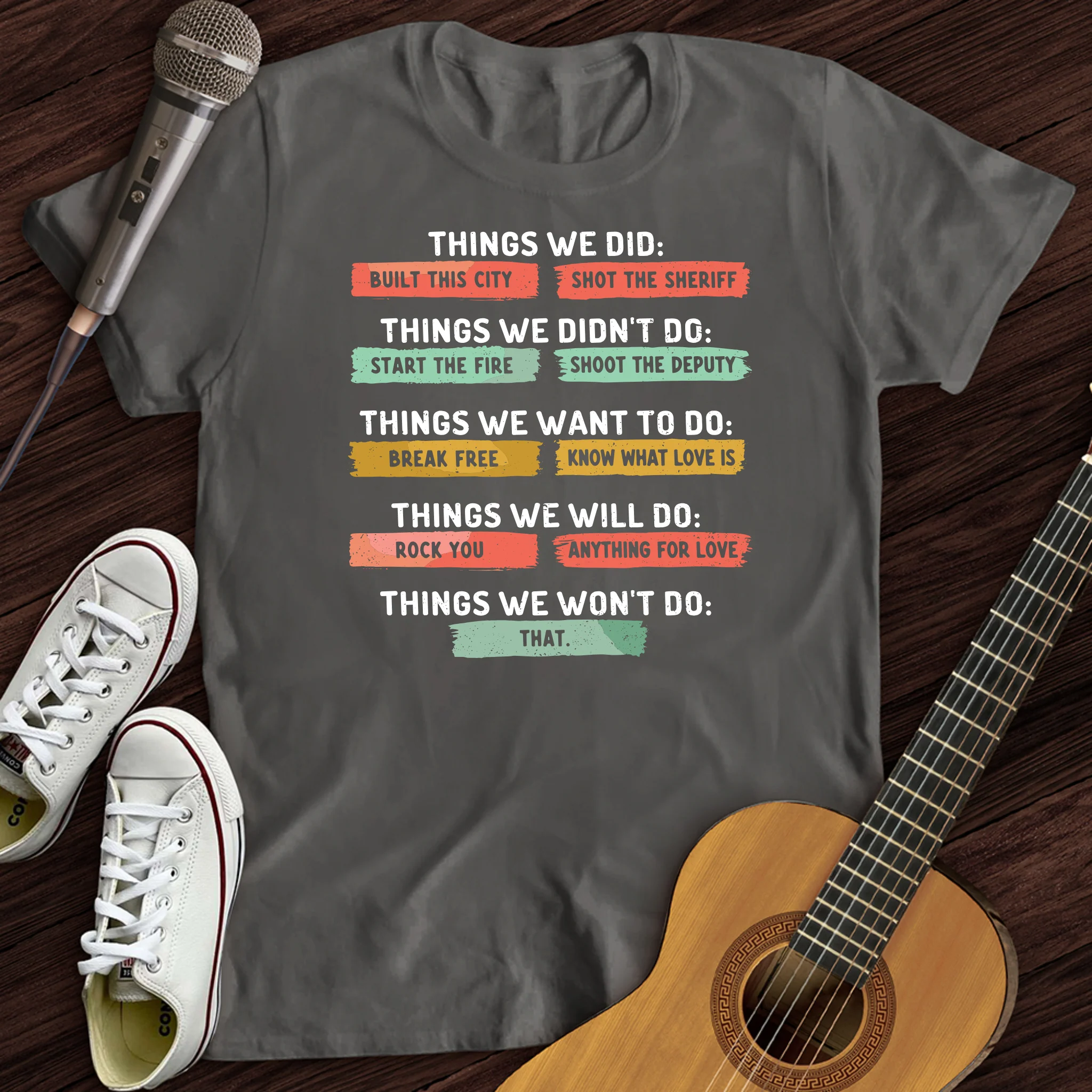 Musical Checklist T-Shirt