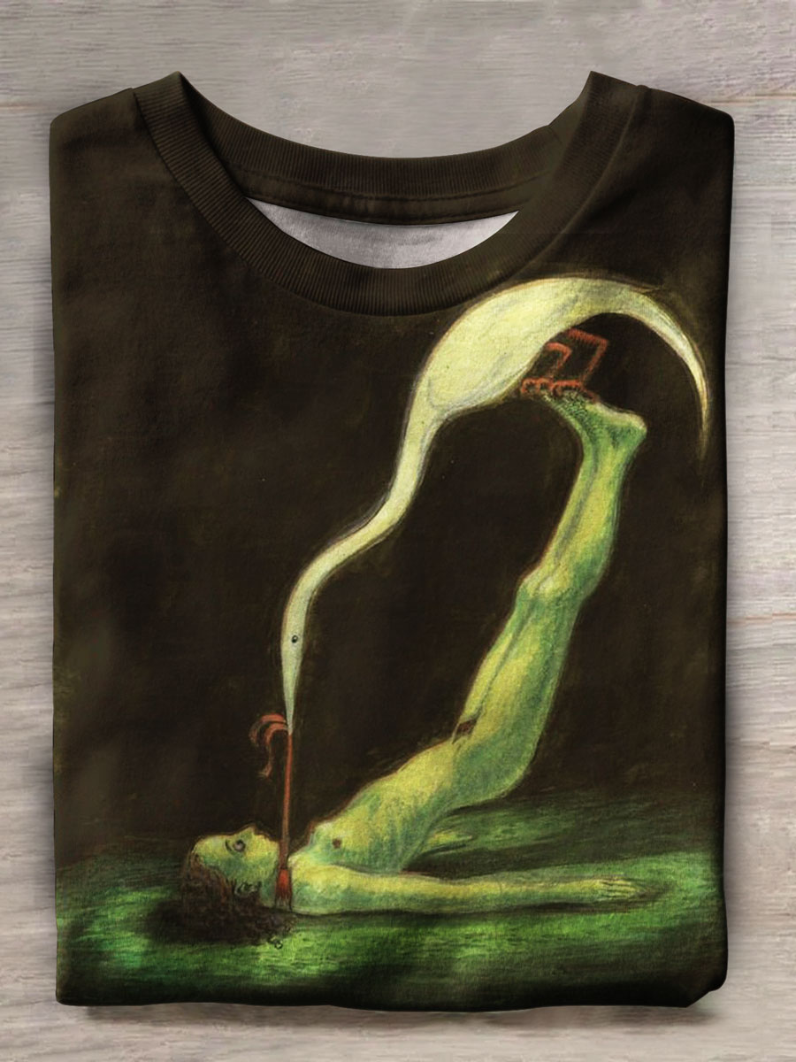 Dark Art Print Casual T-shirt