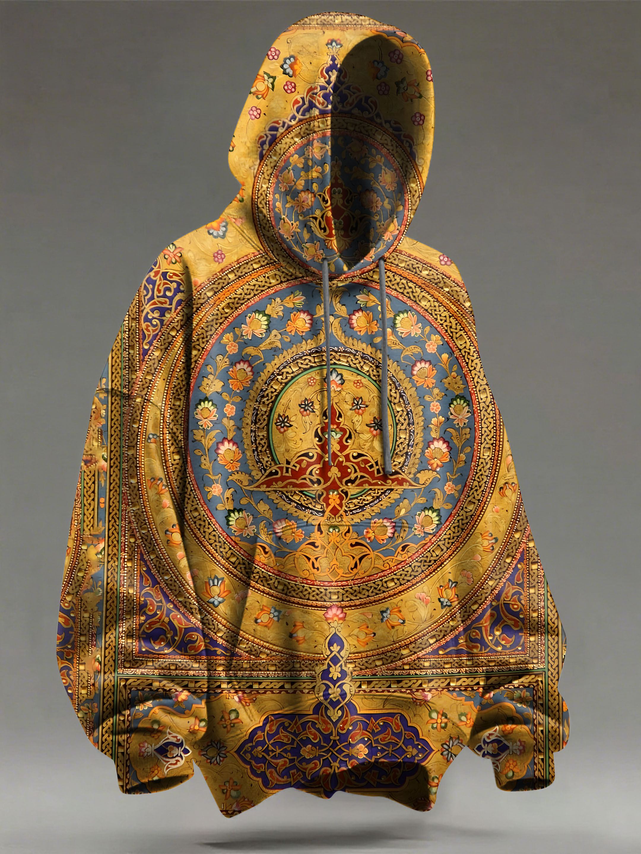 Retro Traditional Pattern Art Print Casual Hoodie Sweatshirt