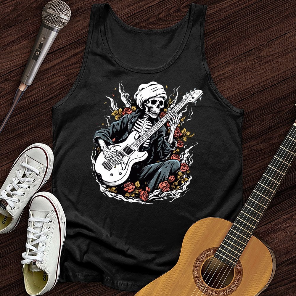 Skeleton Playing Music Tank Top