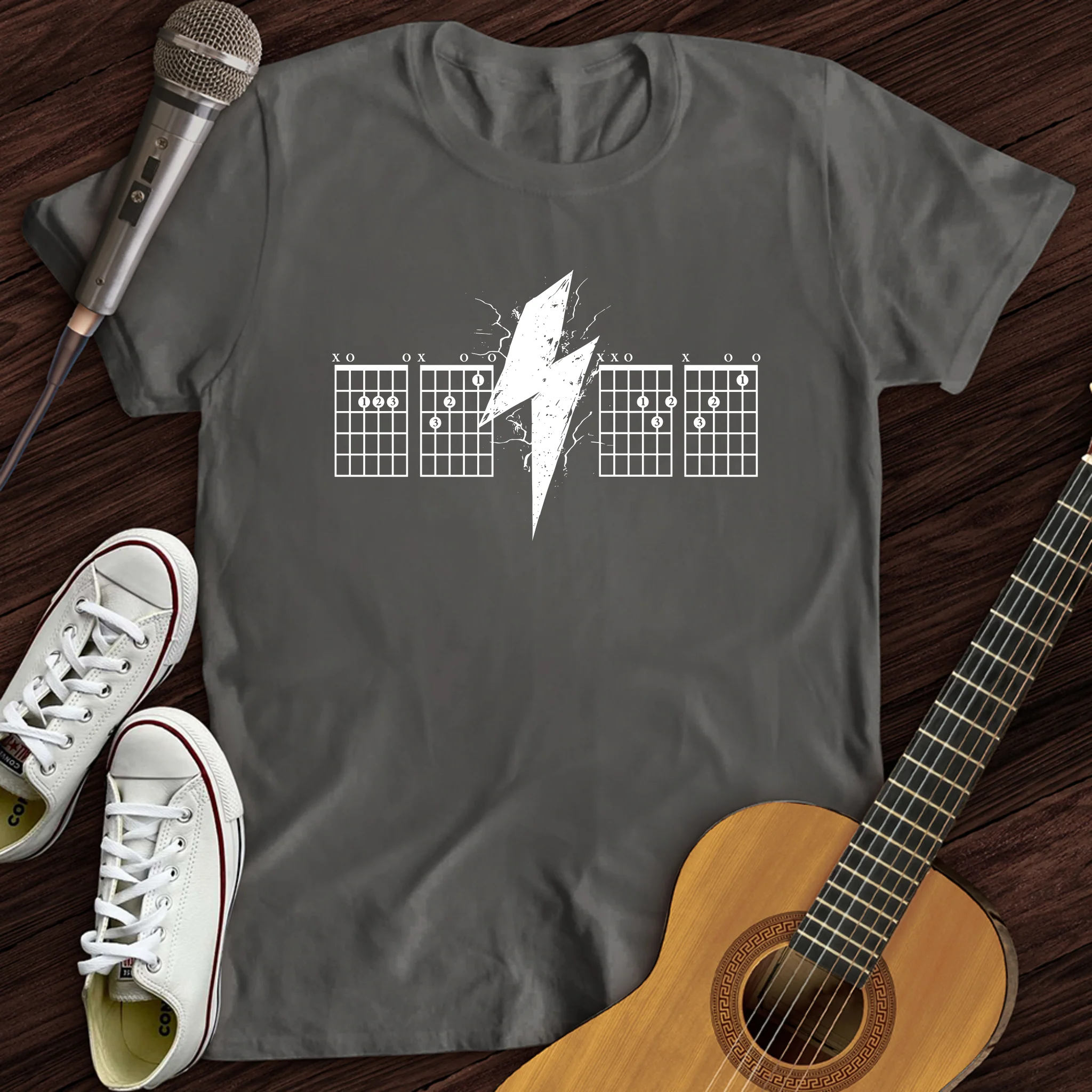 Lightning Bolt Guitar Chord T-Shirt