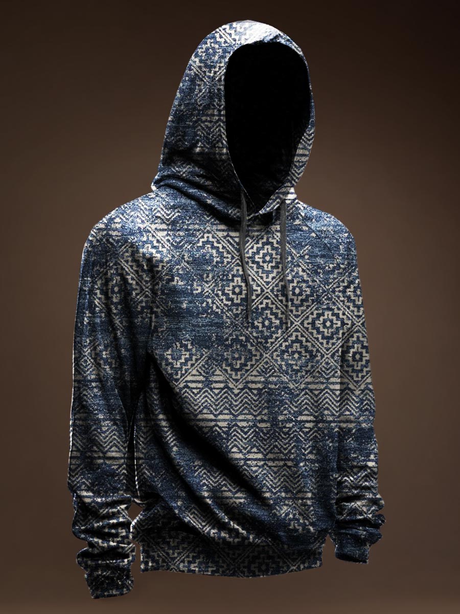 Tribal Style Casual Hoodie Sweatshirt