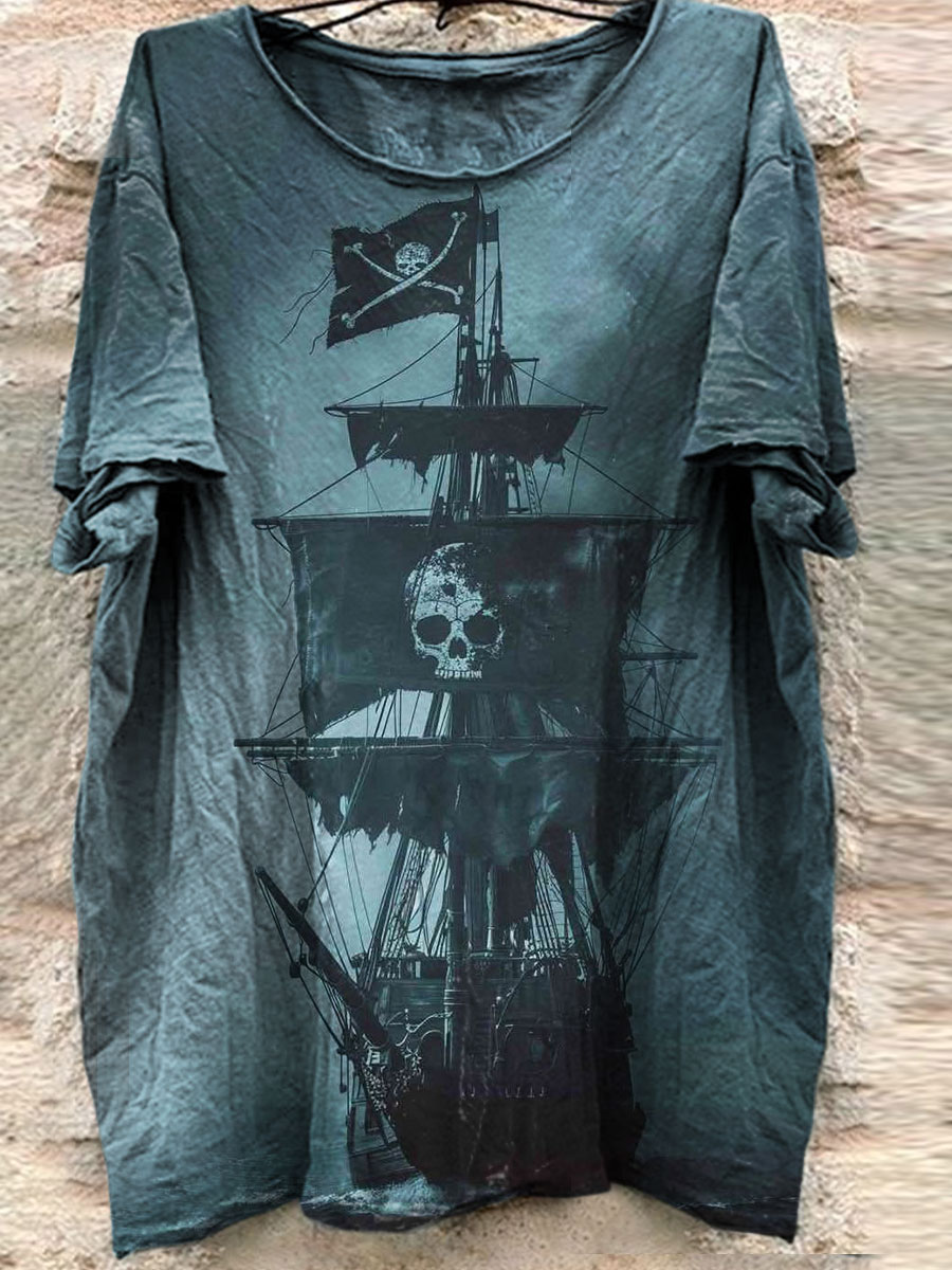 Dark Art Print Casual T-shirt