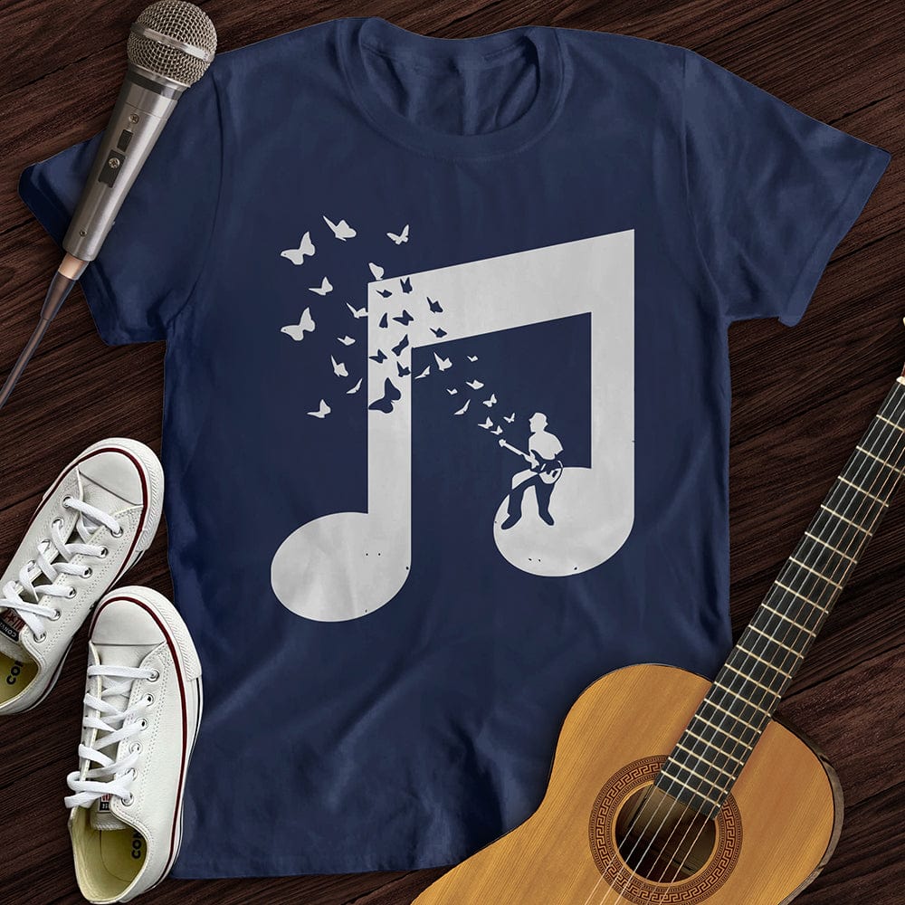 Musical Butterfly Guitar T-Shirt