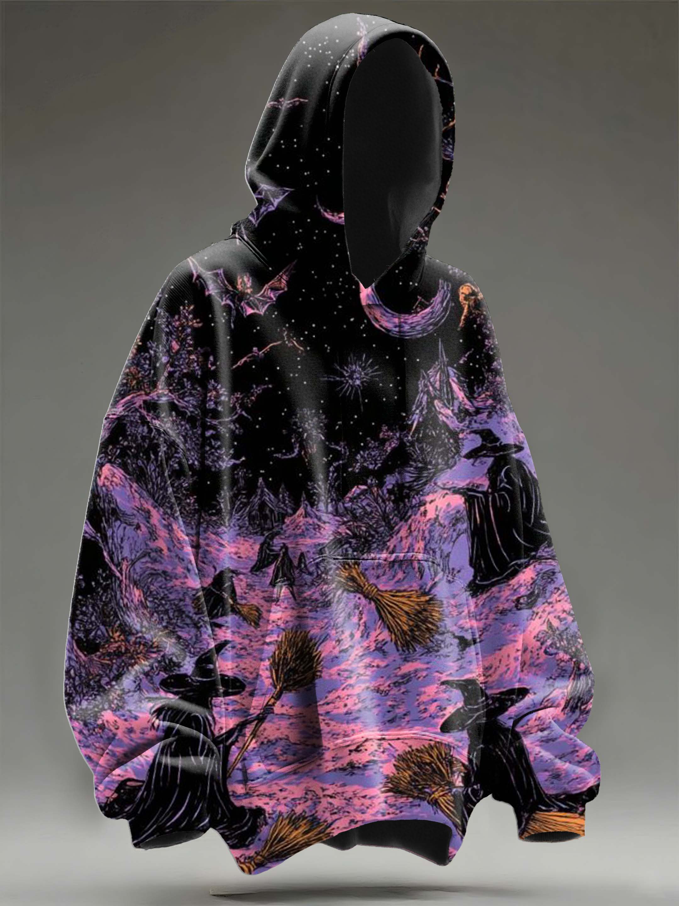 Halloween Witches Gathering Casual Hoodie Sweatshirt