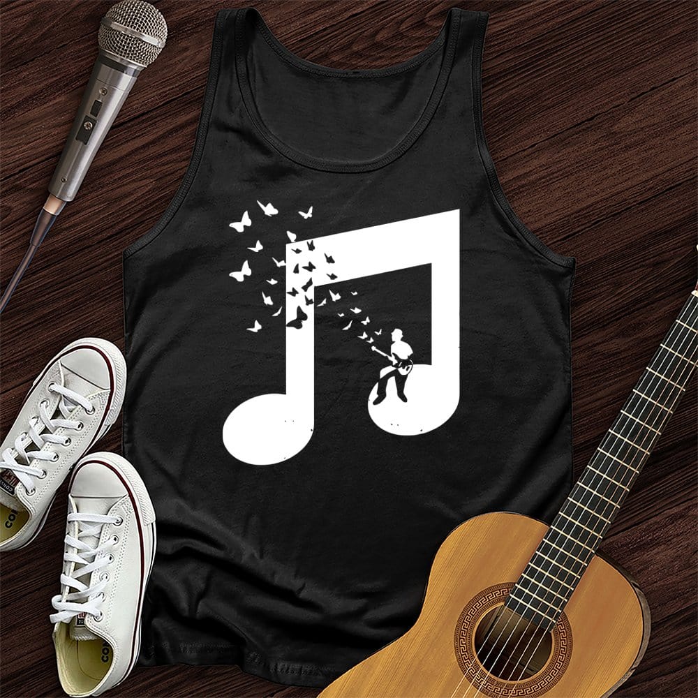 Musical Butterfly Guitar Tank Top