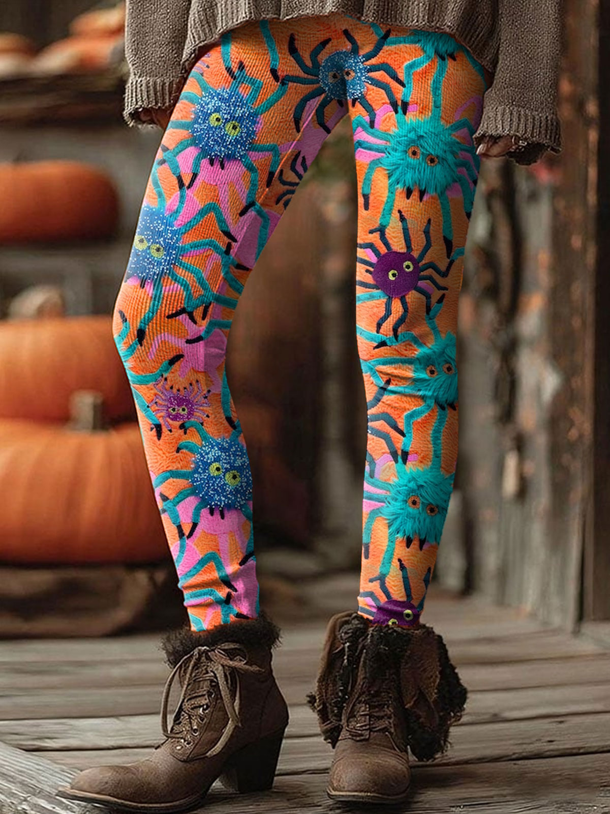 Funny Cute Halloween 3D Print Casual Leggings