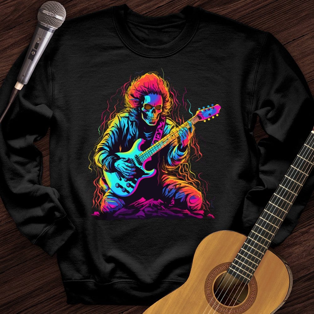 Pastel Skeleton Guitar Crewneck