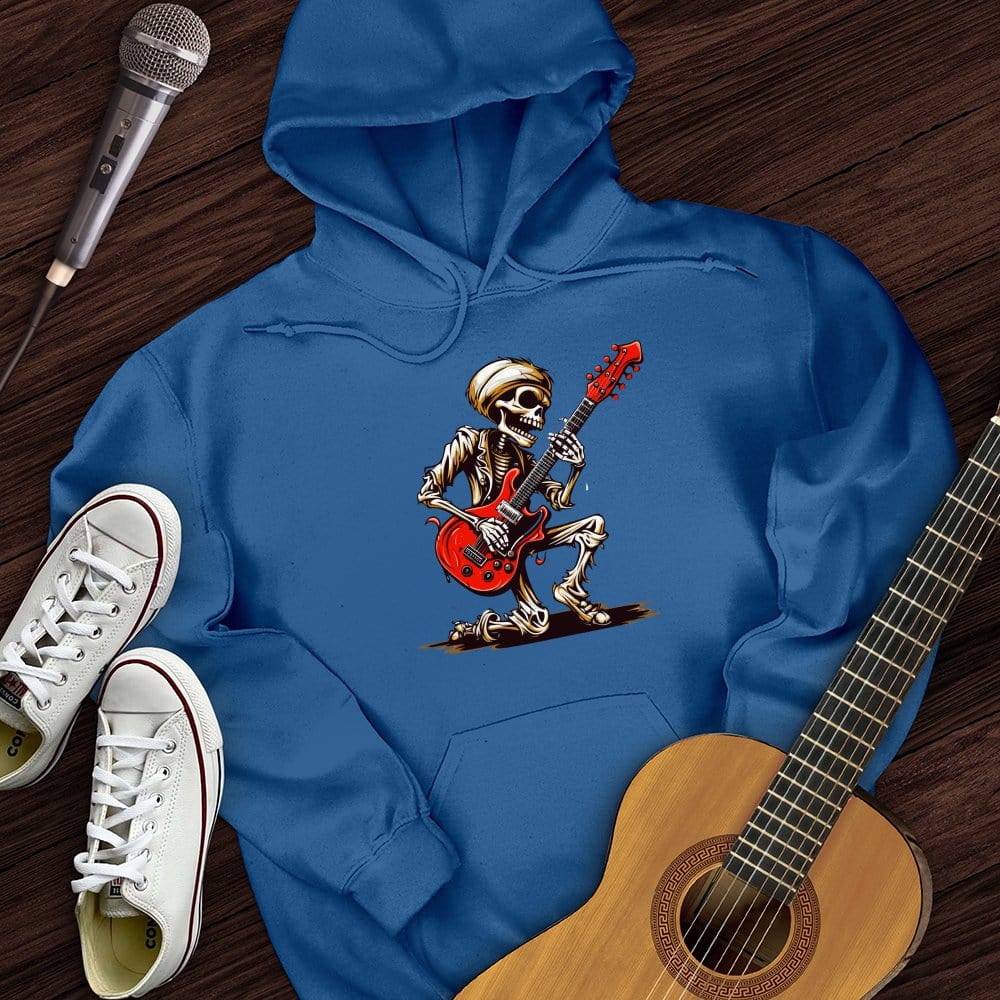 Skeleton Guitar Cartoon Hoodie