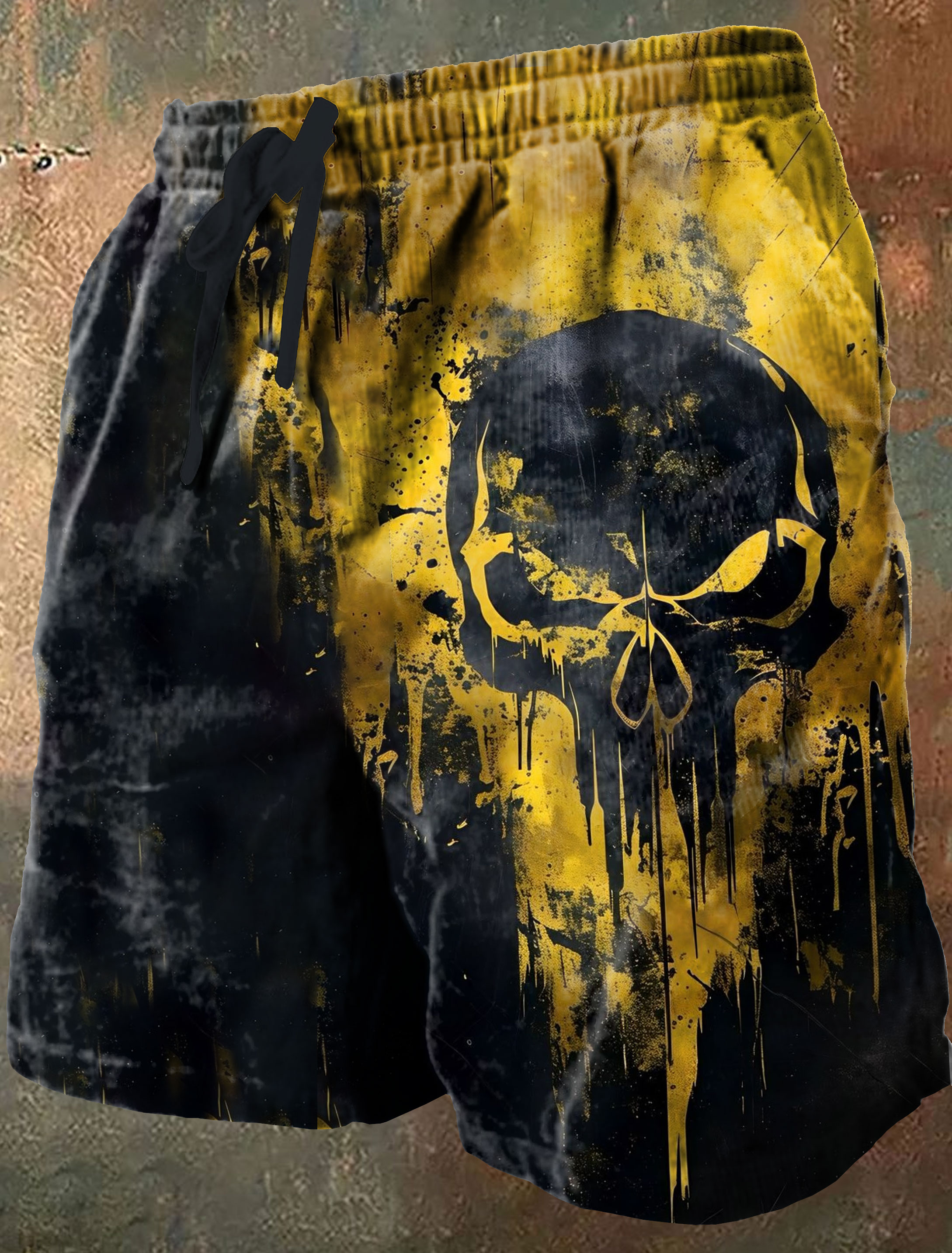 Dark Art Print Casual Short Pants