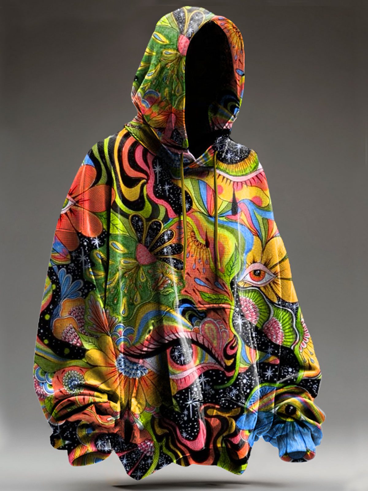 Abstract Psychedelic Art Print Casual Sweatshirt