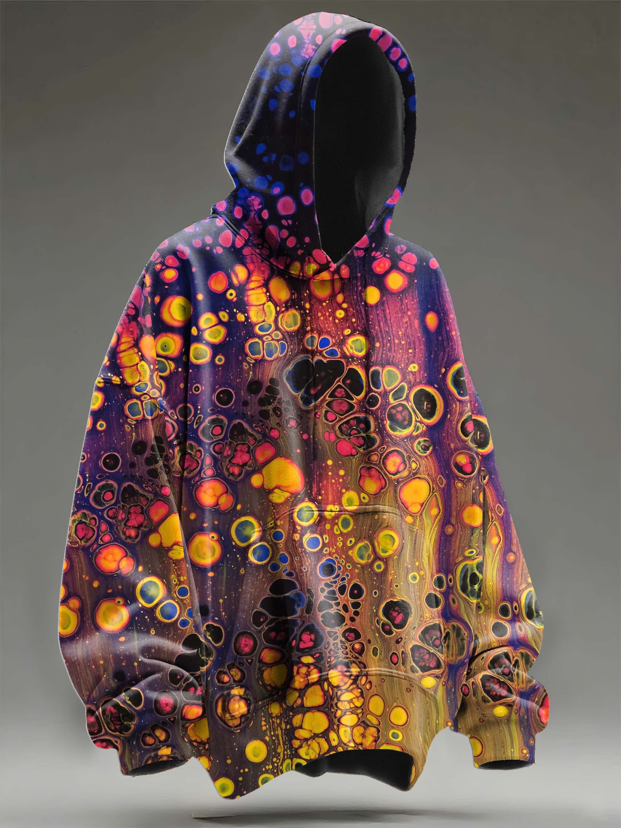 Sunset Gradient Abstract Texture Art Print Casual Hoodie Sweatshirt