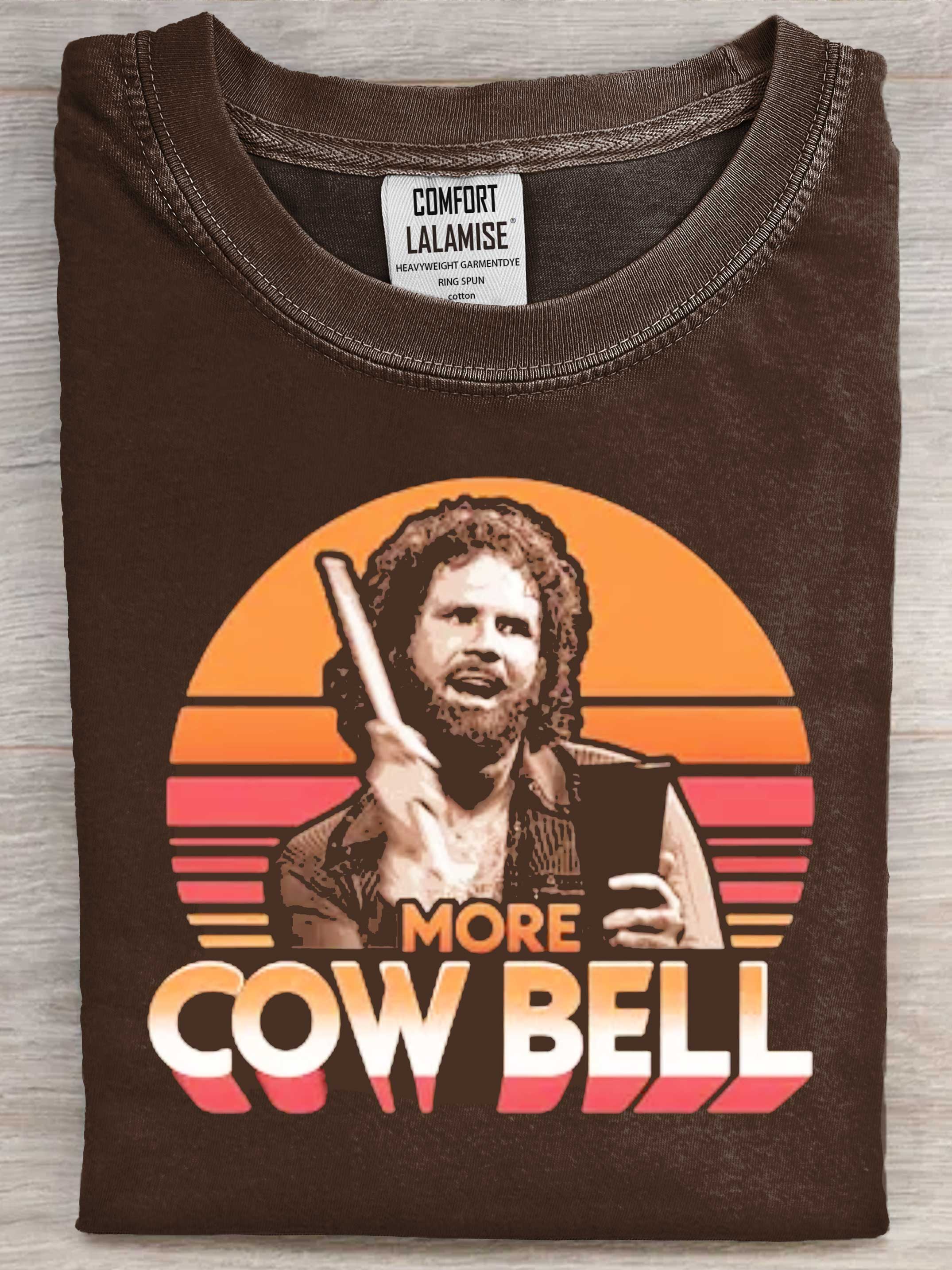 More cowbell Art Print Cotton Casaul Short Sleeve T-shirt