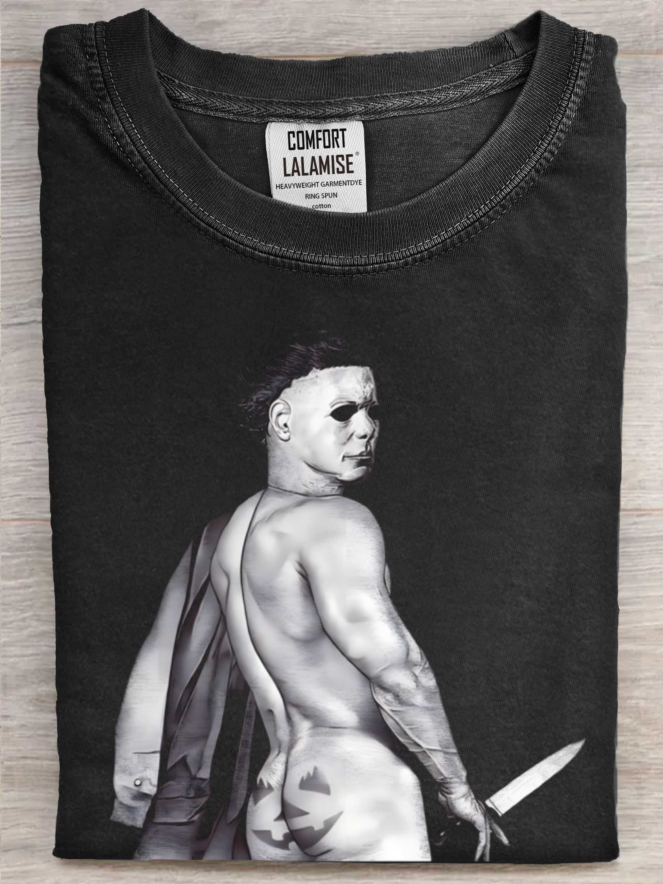 Funny Halloween Art Print Causal Cotton Short Sleeve T-shirt